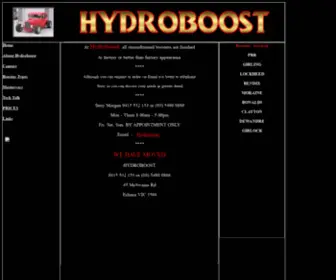 HYdroboost.com.au(HYdroboost) Screenshot