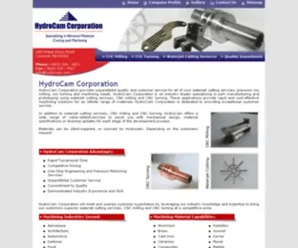 HYdrocam.com(HydroCam Corporation) Screenshot