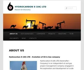 HYdrocarbon8.com(HYDROCARBON 8 (UK) LTD) Screenshot