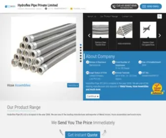 HYdroflexpipe.com(Hydroflex Pipe Private Limited) Screenshot