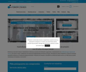 HYdroflomen.com(Servicios para Bombas de agua) Screenshot