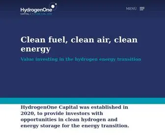 HYdrogenonecapital.com(HydrogenOne Capital) Screenshot