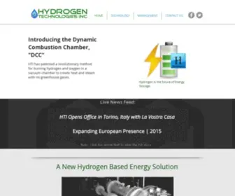 HYdrogentechnologiesinc.com(Hydrogen Technologies Inc) Screenshot