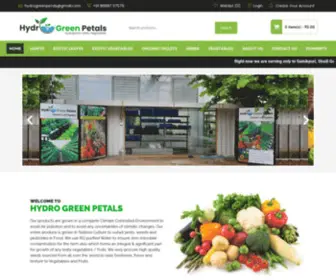 HYdrogreenpetals.com(Hydroponic Leafy Vegetables) Screenshot