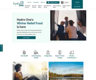 HYdroone.com(Hydro one) Screenshot