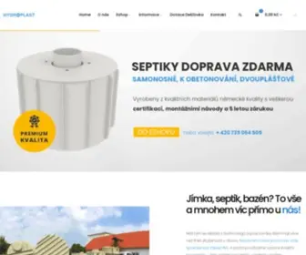 HYdroplast.cz(Plastové jímky) Screenshot