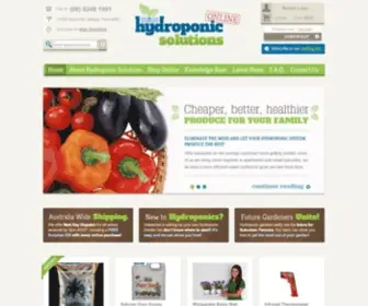 HYdroponicsolutions.com.au(Hydroponic Supplies & Equipment) Screenshot
