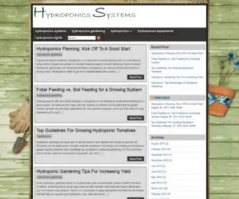 HYdroponicssystems.co(Hydroponics systems) Screenshot