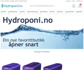 HYdroponi.no(Gartnerbutikken har alt av dyrkeutstyr) Screenshot