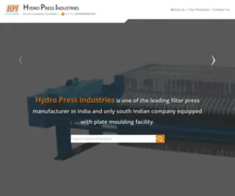 HYdropressindustries.in(Hydro Press) Screenshot