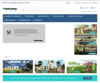 HYdroshop.ca(Urban gardening and hydroponics supplies) Screenshot