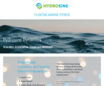 HYdrosine.com(HYDROSINE DYNAMICS) Screenshot