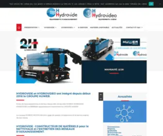 HYdrovide.com(Fabricant de matériel hydrocureur) Screenshot