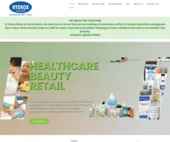 HYdroxlabs.com(Hydrox Laboratories) Screenshot