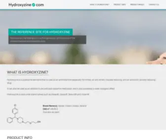 HYdroxyzine.com(Hydroxyzine (/haɪˈdrɒksᵻziːn/)) Screenshot