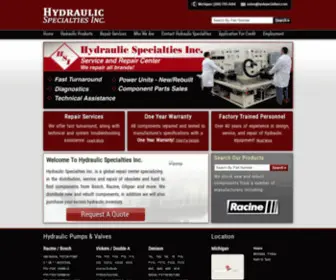 HYDspecialties.com(Hydraulic components) Screenshot