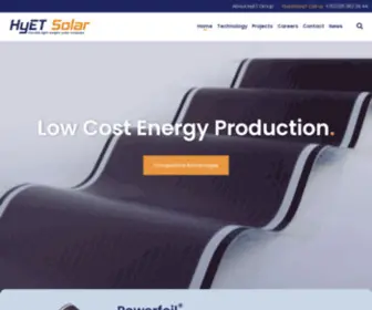 Hyetsolar.com(HyET Group) Screenshot