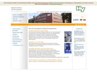 HYG.de(Hygiene-Institut des Ruhrgebiets) Screenshot