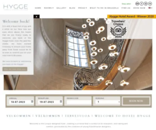 HYggehotel.be(Hygge Hotel Brussels) Screenshot