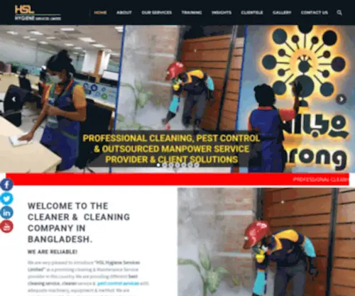 Hygiene-Services.org(Cleaning service in Bangladesh) Screenshot