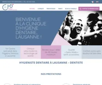 Hygienedentairelausanne.ch(Clinique d'hygiène dentaire) Screenshot