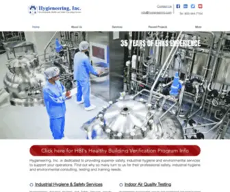 Hygieneering.com(Industrial Hygiene Consulting) Screenshot