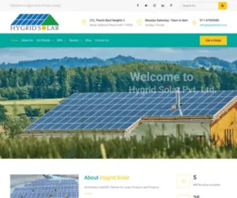 HYgridsolar.com(Hygrid Solar Pvt) Screenshot
