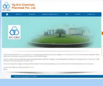 HYgrochemicals.com(API manufacturers India) Screenshot