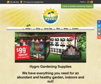 HYgrogardening.com(Hygro Gardening Supplies) Screenshot