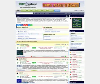 Hyipexplorer.com(The Best HYIP) Screenshot