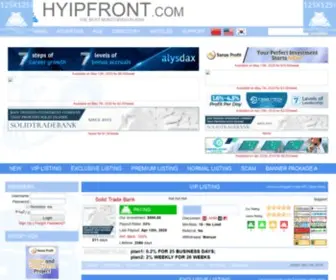 Hyipfront.com Screenshot