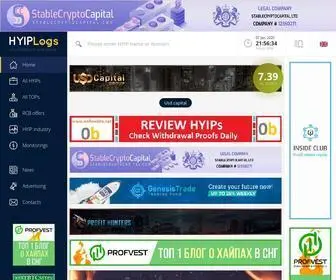 Hyiplogs.com(Search and analysis of HYIPs) Screenshot
