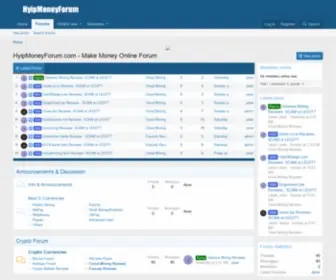 Hyipmoneyforum.com(Make Money Online Forum) Screenshot