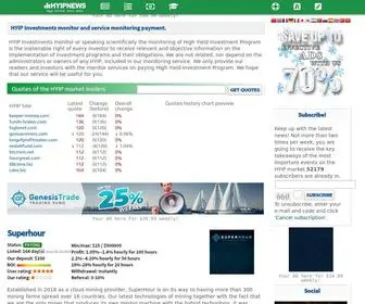 Hyipnews.com(News HYIP Monitor Blog since 2003) Screenshot