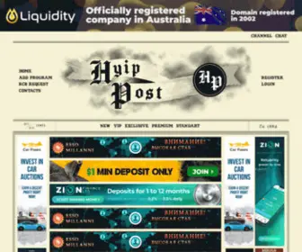 Hyippost.com(HYIP) Screenshot