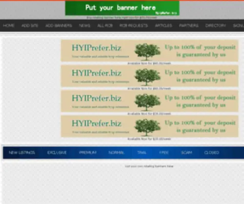 Hyiprefer.biz(Your valuable and reliable hyip reference) Screenshot