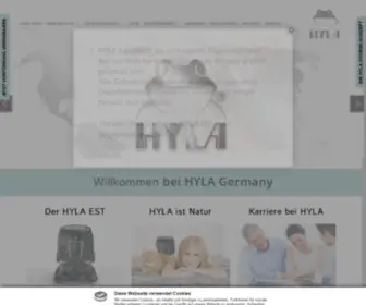 Hyla-Germany.de(HYLA Germany GmbH) Screenshot