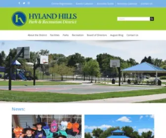 Hylandhills.org(Hyland Hills Park & Recreation District) Screenshot