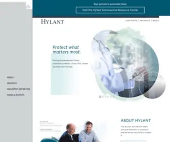 Hylant.com(Insurance, Employee Benefits & Risk Management Consulting Services) Screenshot