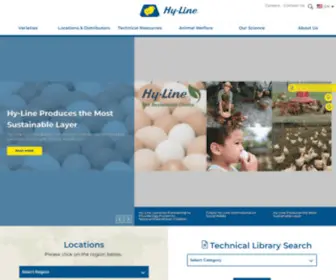 Hyline.com(Hy-Line International) Screenshot