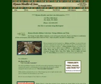 Hymanhendler.com(Ribbon and Trim by Hyman Hendler) Screenshot