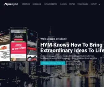 HYM.com.au(Web Design Brisbane) Screenshot