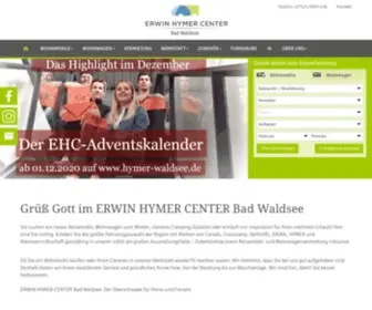 Hymer-Waldsee.de(Reisemobil, Wohnwagen in Bad Waldsee) Screenshot