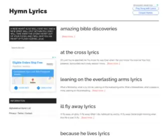 HYMNLyric.com(Your Favorite Gospel Song Lyrics) Screenshot