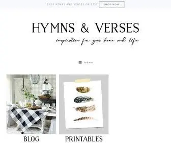 HYMnsandverses.com(A DIY and Home Decor Blog) Screenshot
