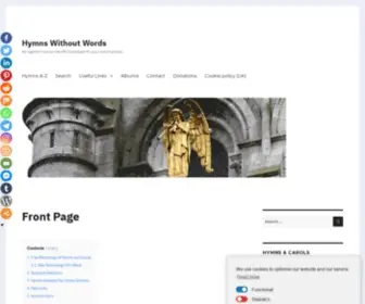 HYMNswithoutwords.com(Front Page) Screenshot