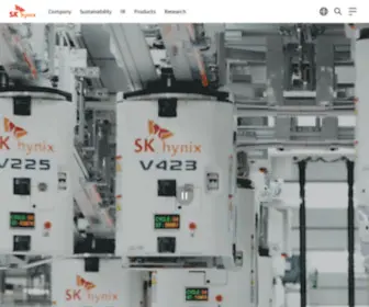 Hynix.co.kr(SK hynix) Screenshot