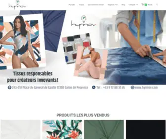 HYnnov.com(Tissus responsables pour créateurs innovants) Screenshot