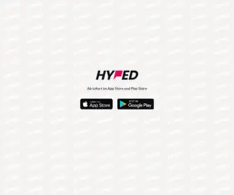 Hyped-APP.com(HYPED) Screenshot