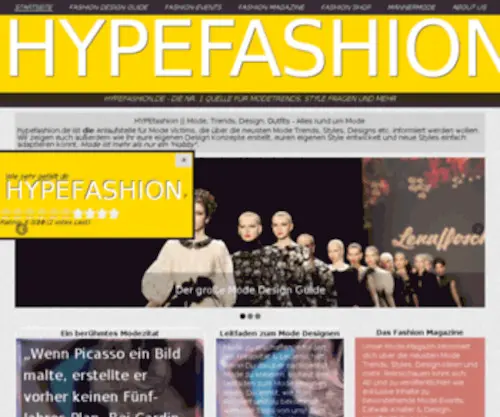 Hypefashion.de(Der Mode) Screenshot